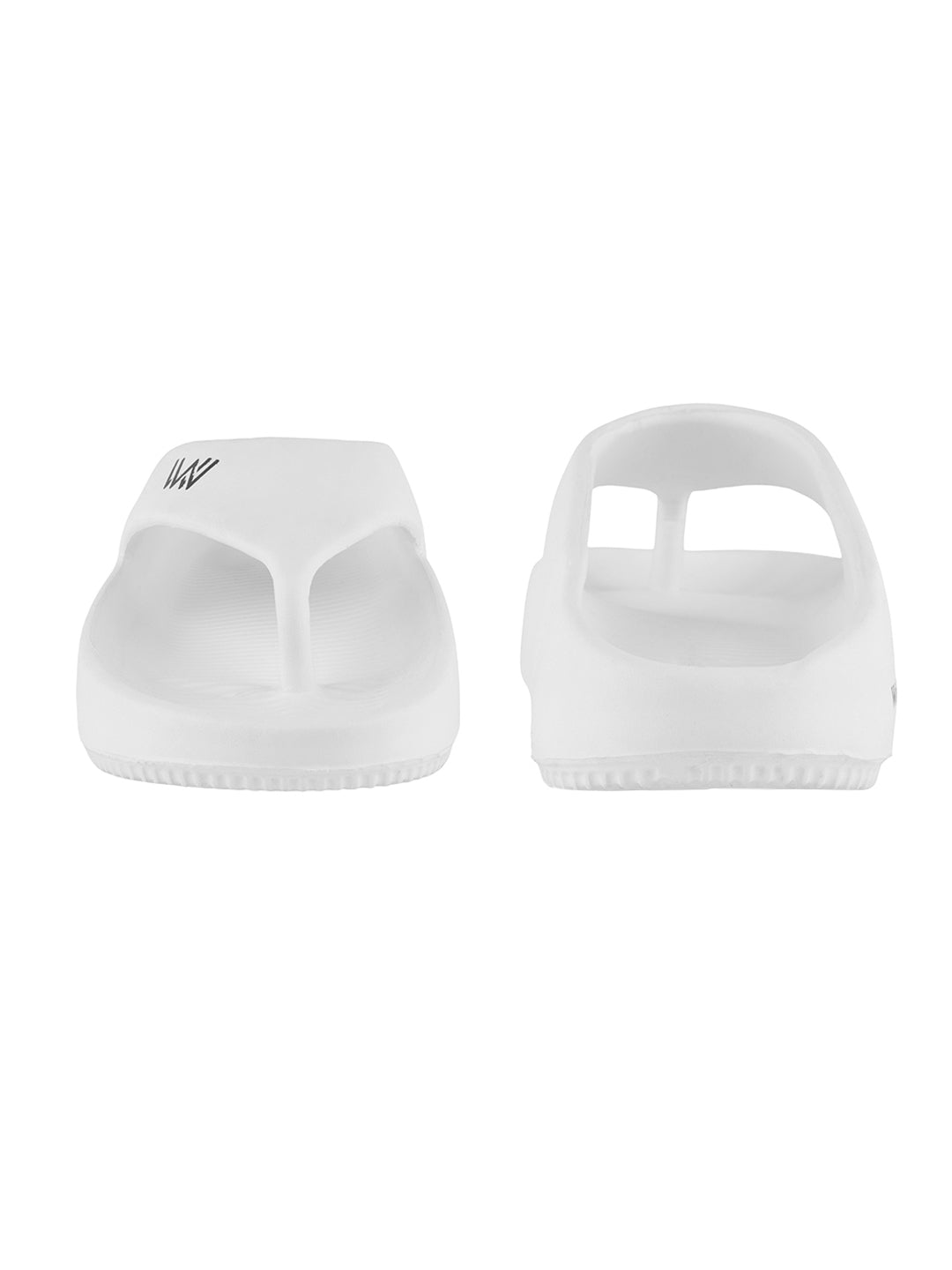 walk & walker Men Slippers (White , 9)