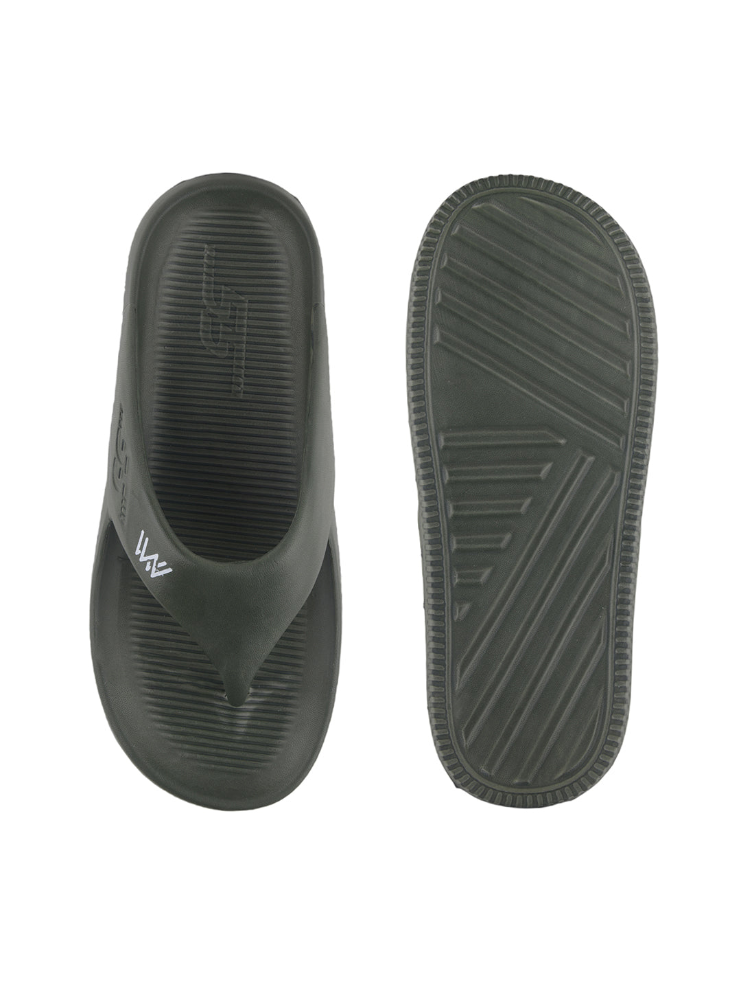 walk & walker Men Slippers (Olive , 10)