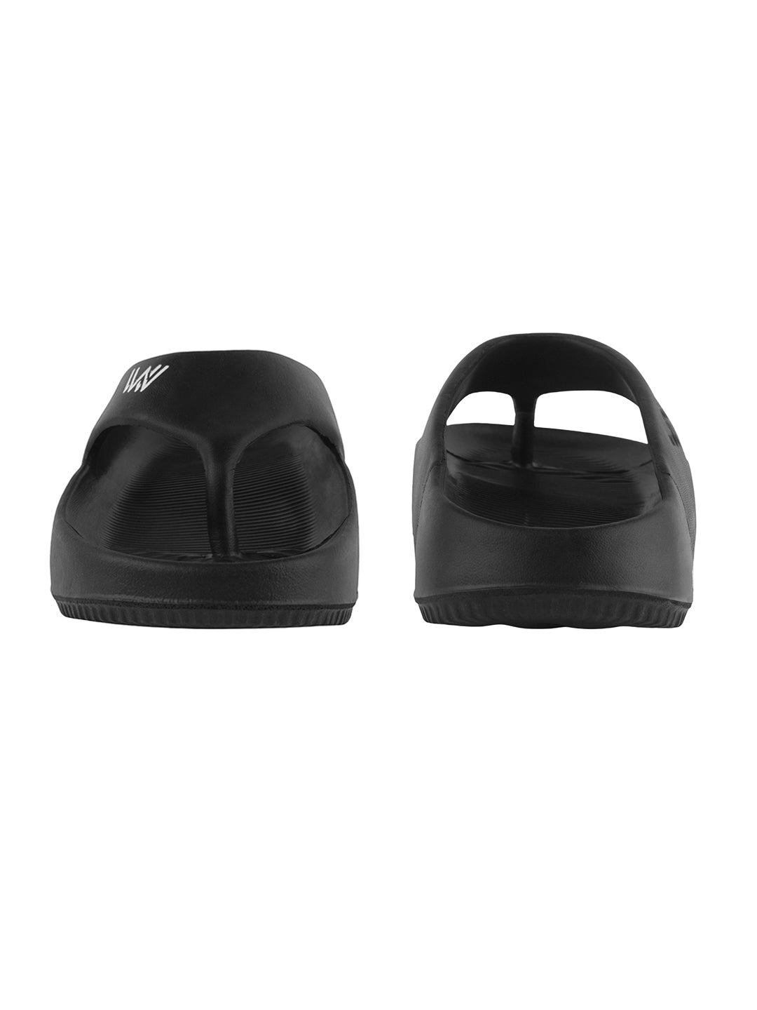 walk & walker Men Slippers (Black , 10)