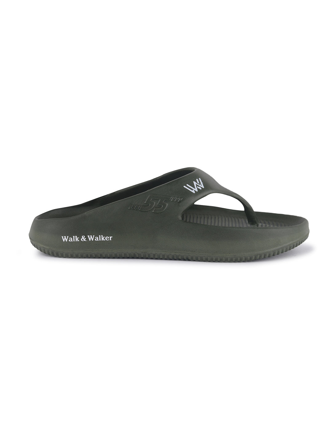 walk & walker Men Slippers (Olive , 8)