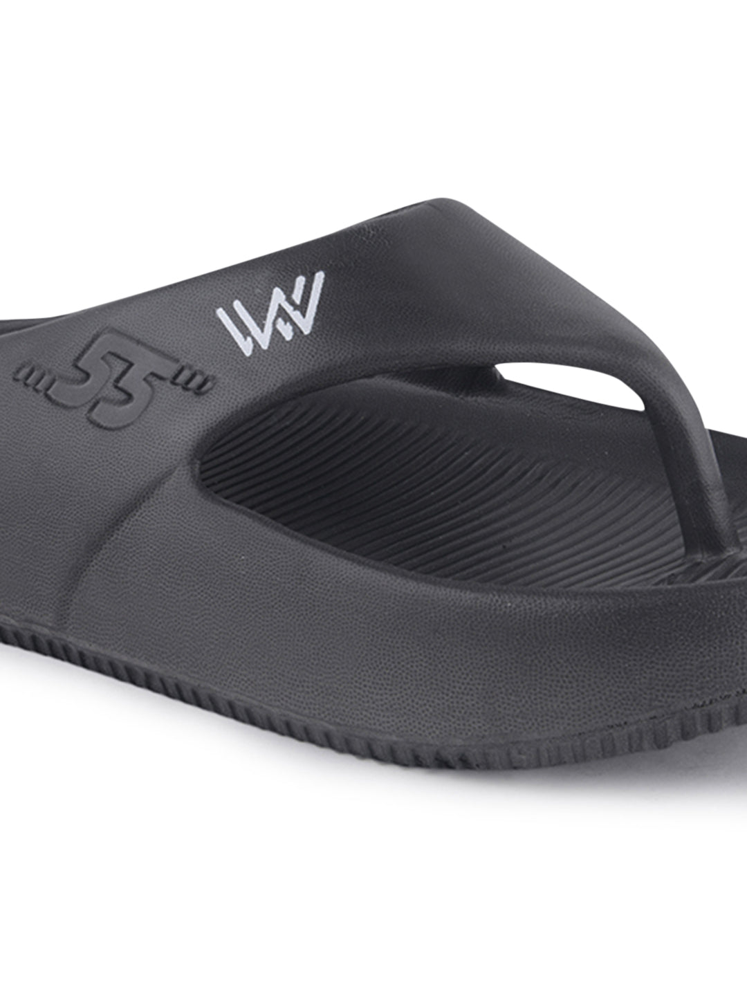 walk & walker Men Slippers (Black , 7)