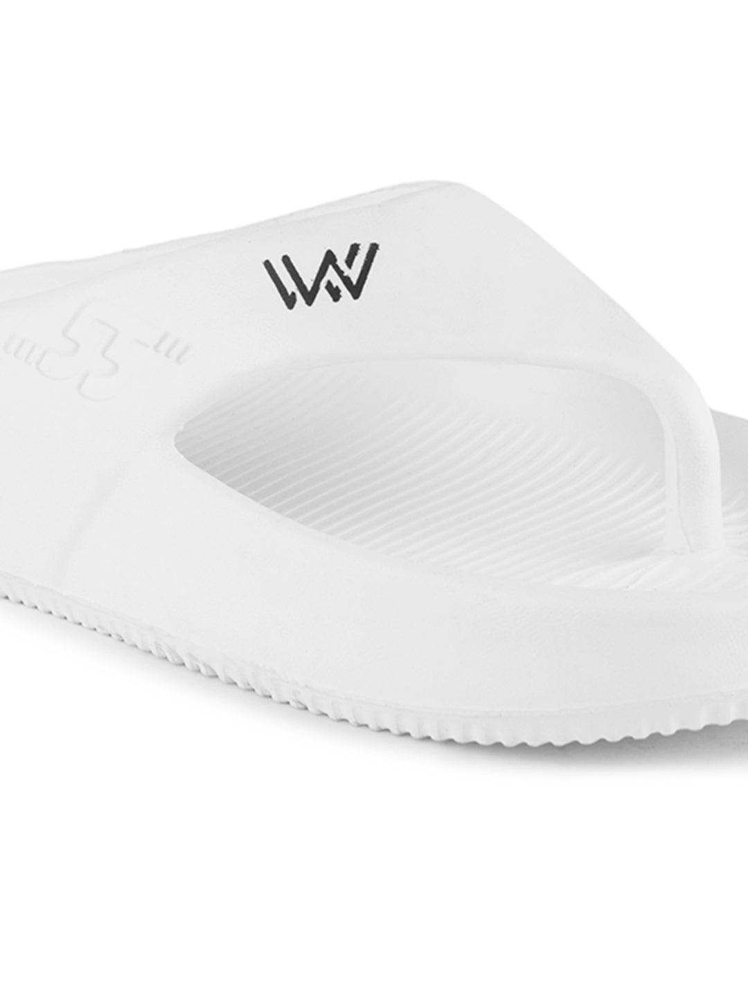 walk & walker Men Slippers (White , 8)