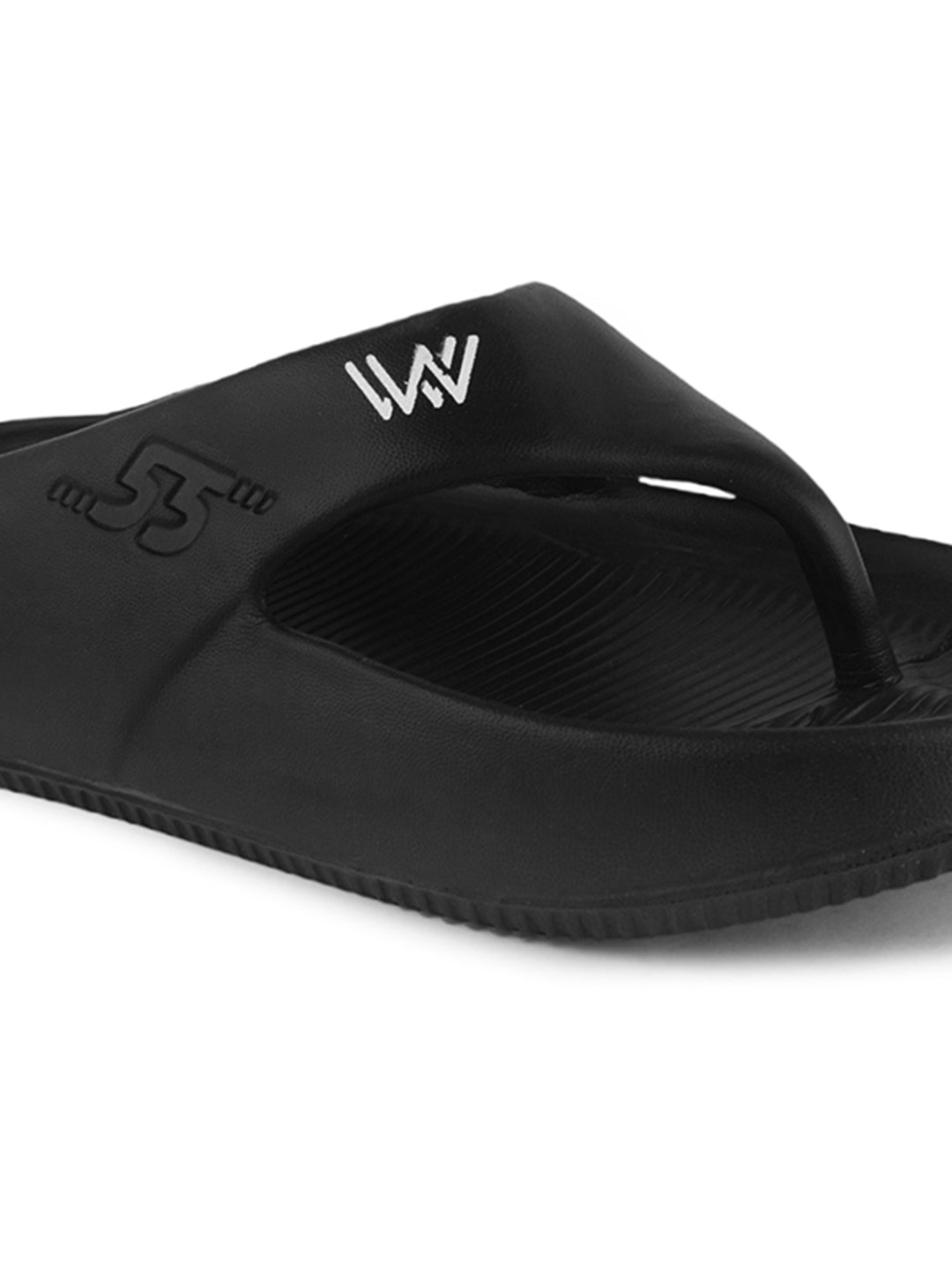 walk & walker Men Slippers (Black , 10)