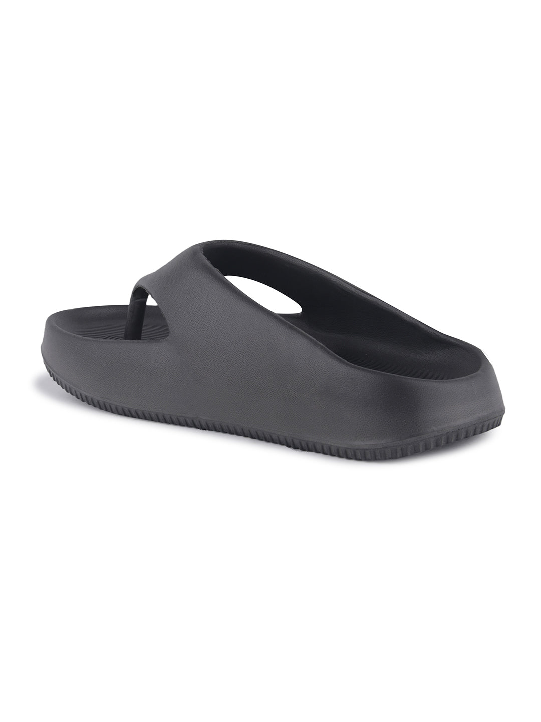 walk & walker Men Slippers (Black , 7)