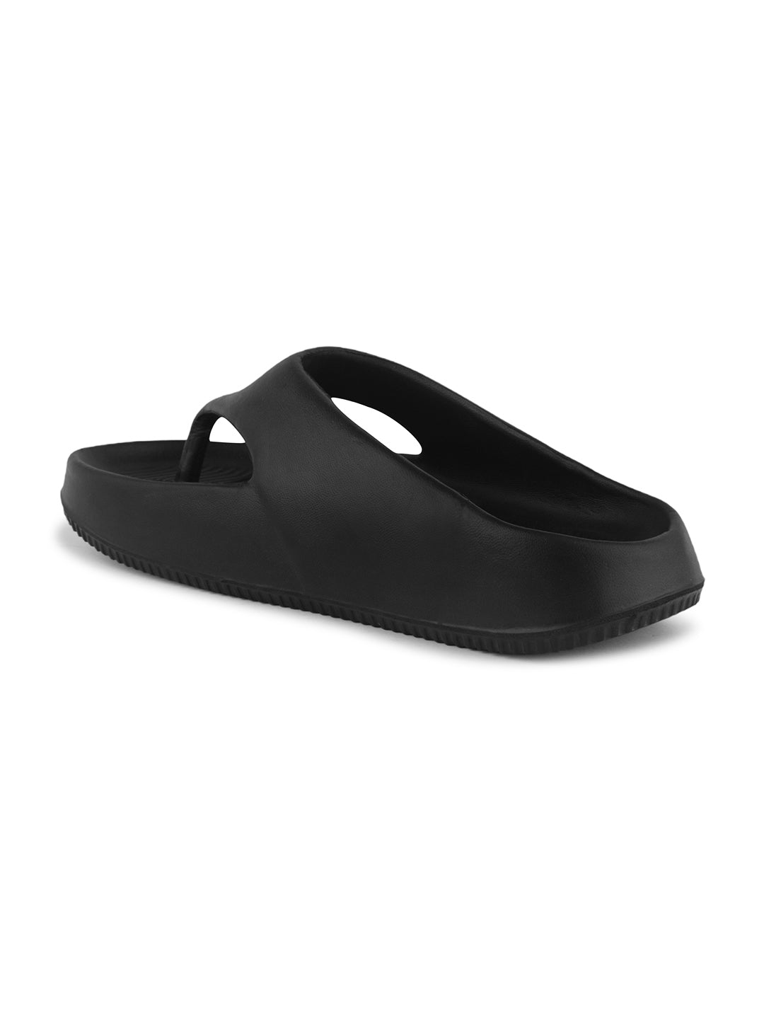 walk & walker Men Slippers (Black , 9)